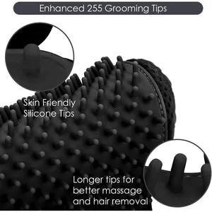 Premium Silicone Cat And Dog Brush Glove Premium Deshedding Bathing Massaging Glove For Pets Grooming Glove For Cats And Dogs
