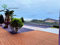 Vente en gros usine : Terrasse en WPC IPE moderne, la plus populaire, étanche, antidérapante, co-extrudée, à emboîtement, en poudre de bois et HDPE