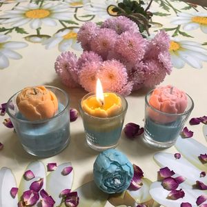 Art Rosebud Flip Sugar Mold Chocolate Handmade <b>Soap</b> Drip Gel Aromatherapy Candle Epoxy Resin Silicone Mold - Product Image 4