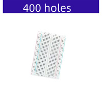 Placa de Pruebas MB-102, Prototipo de Placa de Circuito Impreso sin Soldadura de 400 Puntos, Cables de Conexión para Kit Arduino, Cable Dupont para Bricolaje