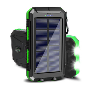 Kit de Carcasa para Banco de Energía Solar DIY con Doble USB de 20000mAH, Luz LED, Brújula, Linterna Impermeable para Exteriores, Portátil - Product Image 2
