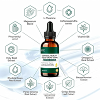Vente en gros de gouttes liquides pour l'équilibre du cortisol 60 ml, approvisionnement direct usine, OEM ODM pour distributeurs et revendeurs mondiaux