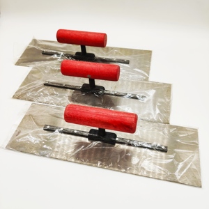 Chất lượng cao Titanium thép trowel với cao su xử lý công nghiệp & DIY vách thạch cao công cụ - Product Image 1