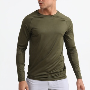 <span class=keywords><strong>Camiseta</strong></span> Deportiva de <span class=keywords><strong>Manga</strong></span> <span class=keywords><strong>Larga</strong></span> para <span class=keywords><strong>Hombre</strong></span>, de Alta Calidad, Color Sólido, Ligera, Transpirable, de Secado Rápido, para Gimnasio y Running - Product Image 3