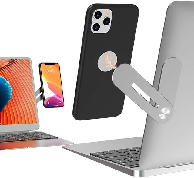 Aluminum Magnetic Laptop Extension Phone Holder Adjustable Foldable Portable Multi Angle Ergonomic Office Monitor Side Mount