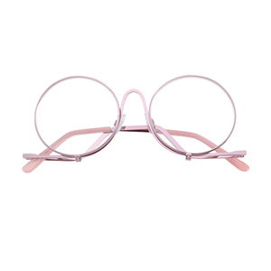 Gafas de Lectura Redondas de Metal para Mujer, Diseño Nuevo, OEM, para Maquillaje, Cualquier Color Pantone Disponible, CE - Product Image 5