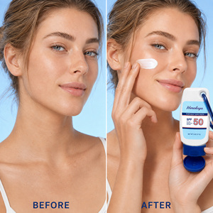 <span class=keywords><strong>Crème</strong></span> <span class=keywords><strong>solaire</strong></span> à marque privée, portable, respectueuse des récifs, large spectre SPF 50, avec aloe vera, invisible, résistante à l'eau - Product Image 4