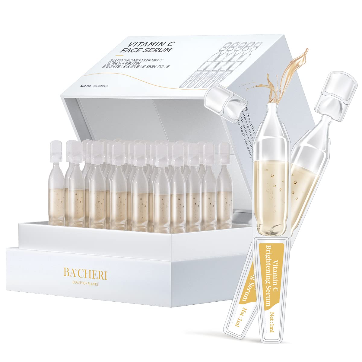 Private Label OEM Vitamin C Glutathione Liquid Facial Cream Mist for Face  Toner Ampoule Serum Whitening