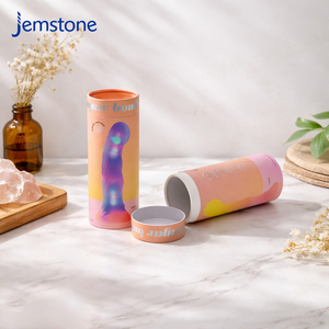 Custom Laser Printing Clitoral Vibration Messager Cardboard Cylinder Tube Packaging G Spot Sexy Toys Kraft Paper Tube Packaging - Product Image 2
