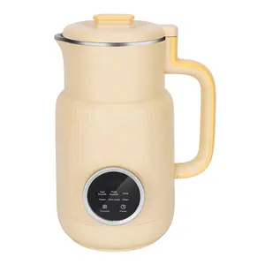 Liquidificador de baixo ruído 600ml, triturador para preparação de suco de soja e leite de bebê, processador de alimentos quente e frio