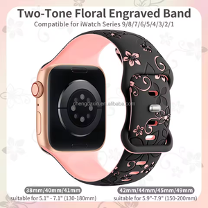 Correa Grabada para Apple <span class=keywords><strong>Watch</strong></span>, Correa de Silicona de Repuesto, Brazalete para iWatch Series 11 10 9 8 SE Ultra <span class=keywords><strong>2</strong></span> - Product Image 2