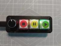 Contrôleur multimédia Clavier QLAB Contrôleur de performance professionnel Contrôleur de lecteur de musique gratuit à 3 touches
