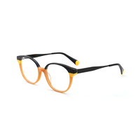 Gafas de Acetato de Moda Unisex, Estilo Vintage, Ojo de Gato, Ligeras, Monturas Transparentes con Degradado de Color, para Uso Diario