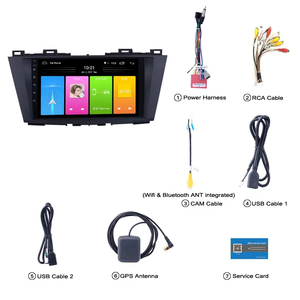 Reproductor Multimedia GPS para Radio de coche para Mazda 5 2009 2010 2011 2012 <span class=keywords><strong>Android</strong></span> 12 Unidad Principal con navegación GPS - Product Image 6