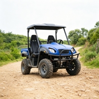Véhicule utilitaire électrique 4x4 certifié CEE 10KW, type Side-by-Side, pour le transport de marchandises en forêt, sur sentiers, dans les parcs et pour les travaux de service