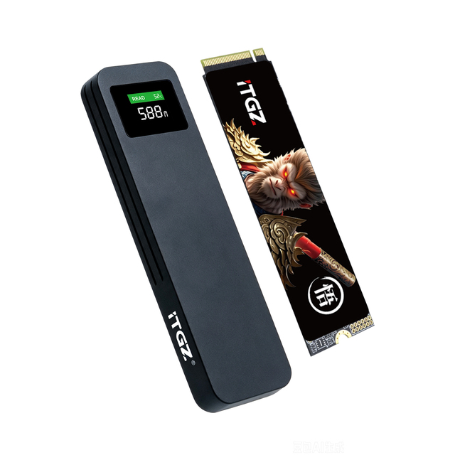 512GB Portable SSD 1000MB/s M.2 NVMe 2280 External Solid State Drive USB 3.2 Type-C Aluminum