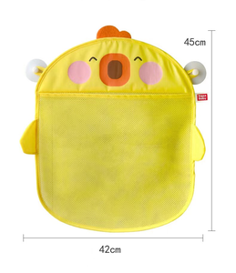 2025 thiết kế mới phòng tắm dễ thương Vịt hình dạng bé tắm Đồ chơi lưu trữ gói lưới túi trẻ em tắm Đồ chơi lưu trữ <span class=keywords><strong>Net</strong></span> treo túi - Product Image 2