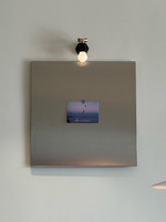 Marco de Fotos Metálico Cuadrado Estilo Bauhaus, Ecológico y Duradero, Marco para Colgar Cuadros de Aleación de Aluminio Plateado Cepillado de Alta Gama