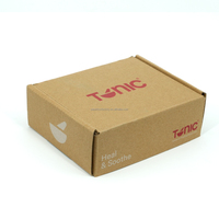 Caja de Envío de Cartón Corrugado Ecológica de Papel Kraft Marrón, Cajas de Correo Postal con Logotipo Personalizado