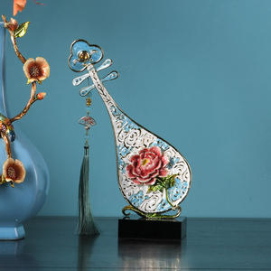 Ornement <span class=keywords><strong>de</strong></span> lute chinoise Evelyn Pipa, artisanat en émail, élégant et luxueux, décoration d'intérieur, cadeau pour une maison chaleureuse - Product Image 5