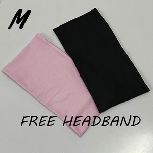 Set <span class=keywords><strong>Donna</strong></span> Y2K: Maglietta Aderente a Maniche Lunghe con Contrasto e Pantaloni a Zampa Rosa e Nero, Due Pezzi con Fascia per Capelli - Product Image 4