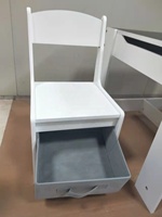 Ensemble table et chaises pour enfants avec tableau blanc et tableau noir, table d'activités en bois 3 en 1 pour les tout-petits, table de jeu pour blocs de construction Lego