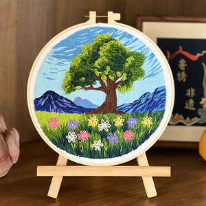 ชุดเย็บปักถักร้อย DIY สำหรับผู้เริ่มต้น พร้อมห่วงปักลายภาพวิว สำหรับตกแต่งบ้าน งานปักครอสติช - Product Image 1