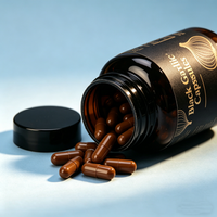 Complément alimentaire en capsules d'extrait d'ail noir de marque privée 500 mg Capsules d'ail noir