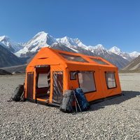 Carpa Inflable para Viajes de Aventura, Impermeable, de Oxford, Resistente al Viento, de Montaje Rápido y Plegable