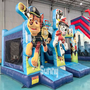 Château gonflable populaire sur le thème des dessins animés <span class=keywords><strong>de</strong></span> chiens, avec toboggan et <span class=keywords><strong>jeux</strong></span> sportifs, pour enfants, motif <span class=keywords><strong>Pat</strong></span>' <span class=keywords><strong>Patrouille</strong></span> - Product Image 2