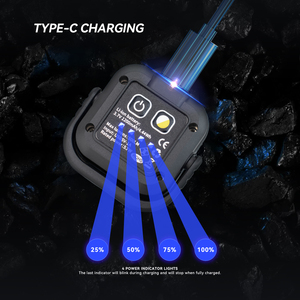 Lampe <span class=keywords><strong>de</strong></span> travail multifonctionnelle COB LED super lumineuse pour le camping, mini lampe torche portable à clé, rechargeable, magnétique - Product Image 4