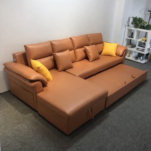Ensemble de canapé-lit en cuir PU personnalisé avec chargeur USB <span class=keywords><strong>promotion</strong></span> bon prix rangement pour salon canapé-lit pliant en L - Product Image 4