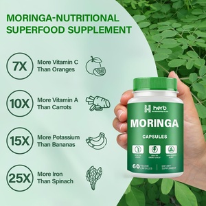 Capsules de feuilles de Moringa en marque privée OEM/ODM, Moringa 60 en poudre, favorise la digestion, énergie plus, complément alimentaire, capsules de Moringa biologiques - Product Image 5
