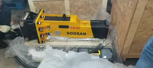 Martillo hidráulico SOOSAN SB30 Tipo de caja Silencio para Mini excavadoras y cargadora de dirección deslizante Bob Cat Buena calidad para rocas duras - Product Image 3