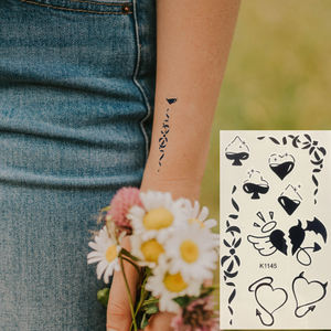 Fábrica al por mayor pequeño Animal flor tatuaje temporal desechable impermeable <span class=keywords><strong>mariposa</strong></span> cuerpo de lujo brazo <span class=keywords><strong>pierna</strong></span> tatuaje temporal falso - Product Image 6