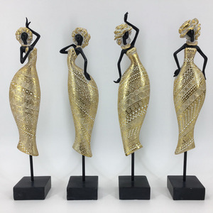 Figurita de resina de arte africano americano al por mayor - Product Image 6