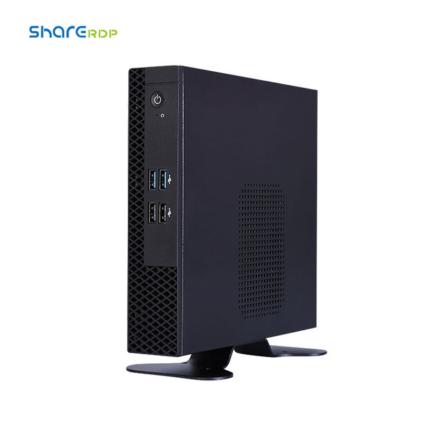 SHARE China Gaming Computer Desktop PC Hardware 4 Core 8 USB Computadora De Mesa J1900 Fanless Mini Computer Host