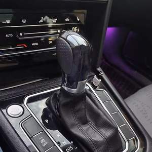 Pomo de Palanca de Cambios de Fibra de Carbono Negra Perforada con Revestimiento de Cuero, Personalizado para Reemplazo de Piezas Interiores de Automóviles - Product Image 6