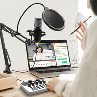 Mini carte son USB Portable sans fil 3 canaux USB Audio carte son console de mixage avec compatible sans fil pour ordinateur PC
