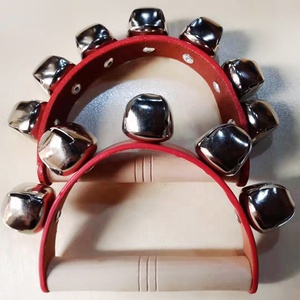 New Kids Sleigh Bells Percusión musical-handbells Jingles con empuñadura de madera para villancicos de Navidad/Actuaciones ESCOLARES/Aula - Product Image 6