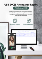 Free SDK C # Java RS485 AI Terminal de reconocimiento facial RFID Tiempo de grabación Reconocimiento facial Control de acceso