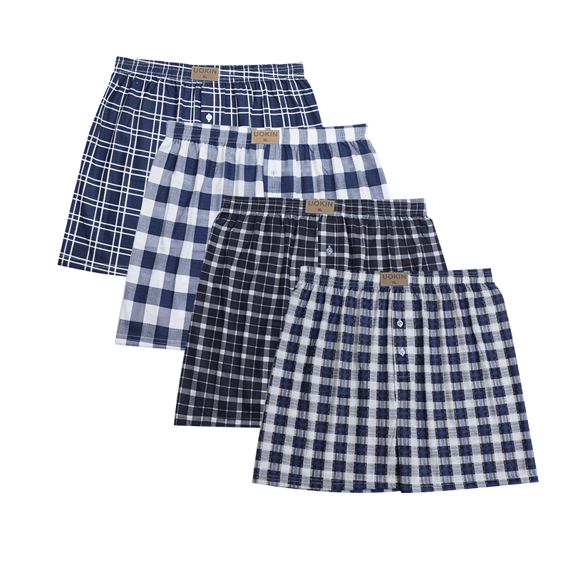UOKIN оптовая продажа, мужское нижнее белье из полиэстера, эластичный пояс, боксеры, шорты, свободные брюки