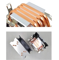 Vente directe Fm Am3 Am4 Am5 4 cuivre caloduc universel 12V RVB Cpu refroidisseur d'air ventilateurs