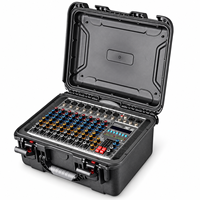 Console de mixage audio professionnelle avec amplificateur intégré, effets DSP et flight case pour DJ, scène, karaoké, système de sonorisation PA