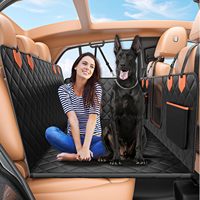 Housse de siège pour chien pour extension de siège arrière, résiste à 500 lb, en tissu Oxford 600D imprimé, antidérapante/étanche pour grands animaux, SUV et berlines
