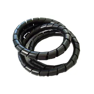 Black Cable Casing Cable Sleeves Winding Pipe Spiral Wrapping