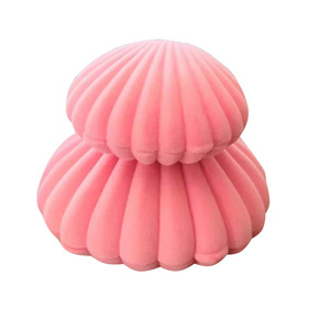 Custom logo Big Cheap Flocking <strong>Shell</strong> <strong>Shape</strong> Jewellery <strong>Box</strong> Velvet Gift Jewelry Packaging <strong>Box</strong> - Product Image 3