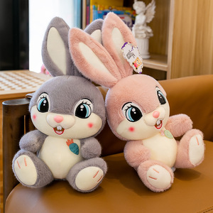 Suave y Adorable Peluche de Conejo de Orejas Largas, Muñeco de Conejito Sentado, Almohada - Product Image 3