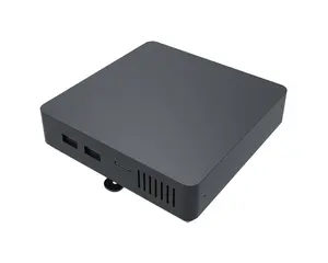 Win 10 11 Fanless Industrial Mini Pc Thin Client 4*USB RJ45 HDM1 N3350 Mini Pc Case