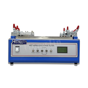Machine d'essai de lavabilité des revêtements, testeur d'abrasion par friction humide, équipement d'essai de résistance au frottement des revêtements architecturaux - Product Image 1